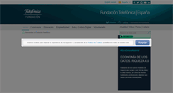 Desktop Screenshot of fundaciontelefonica.com