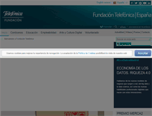 Tablet Screenshot of fundaciontelefonica.com