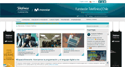 Desktop Screenshot of fundaciontelefonica.cl