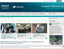 Tablet Screenshot of fundaciontelefonica.cl